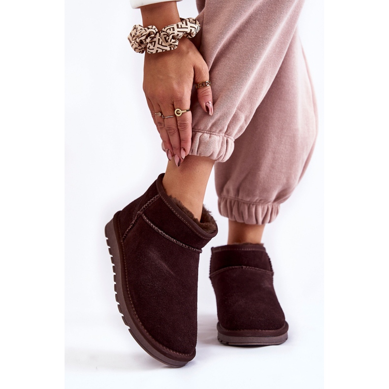 Botas femininas de camurça e de neve marrom Shelie castanho 1 Botas femininas de camurça e de neve marrom Shelie castanho 1