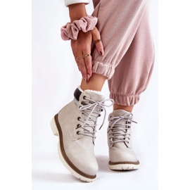 Botas quentes femininas cinza claro Lonne 1