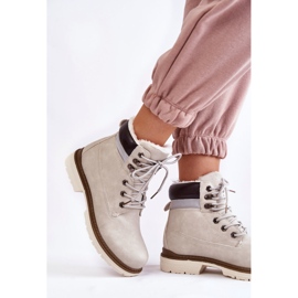 Botas quentes femininas cinza claro Lonne 2