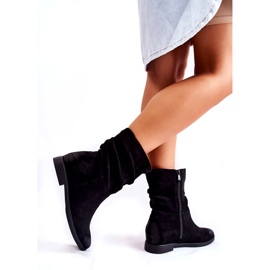 PG1 Botas femininas de camurça preta Venis CH2180 preto 1