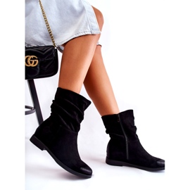 PG1 Botas femininas de camurça preta Venis CH2180 preto 3