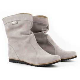 Olivier Botas de couro aquecidas por Emi Light Grey cinza 2