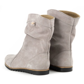 Olivier Botas de couro aquecidas por Emi Light Grey cinza 4