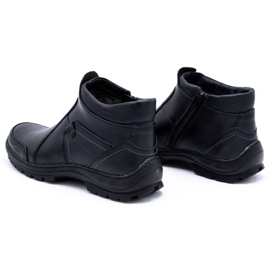 Olivier Botas masculinas de couro de inverno 352 MP pretas preto 4