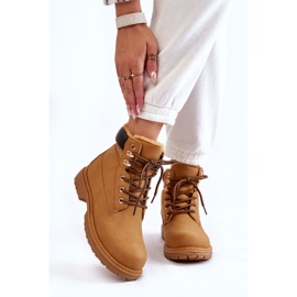 Botas quentes femininas Camel Lonne castanho 1