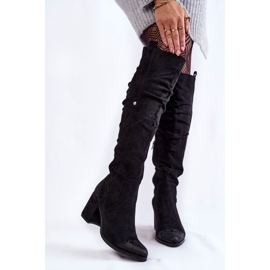PL4 Botas de camurça sobre o joelho La.Fi 270065B-SU Preto 1