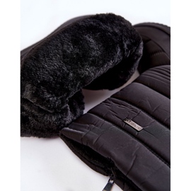 Botas de neve de cunha quente pretas Calena preto 2