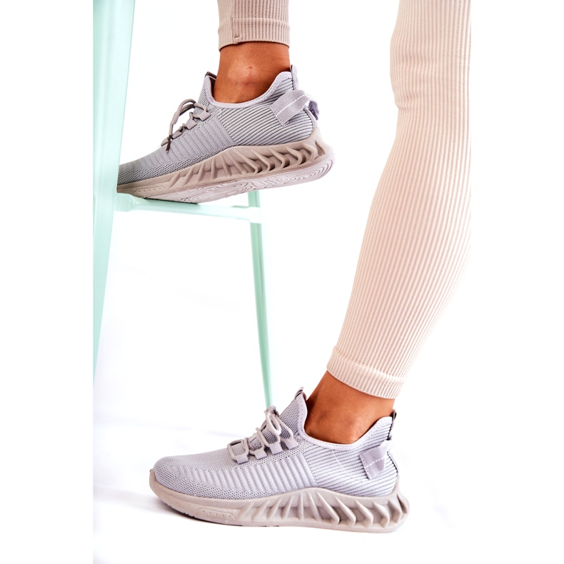 FM1 Tênis esportivo feminino Gray Lenney cinza 4