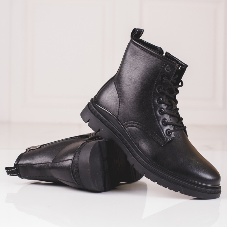 Botas de caminhada para homem com isolamento Shelovet preto 2