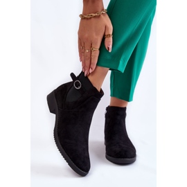 PJ1 Bota de camurça quente feminina Jodhpur Black Janette preto 1