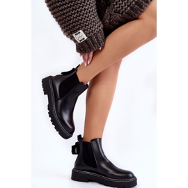 PA1 Botas clássicas femininas Jodhpur Preto Atelio 2