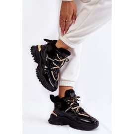 PM1 Botas esportivas femininas pretas com isolamento Edora preto 2