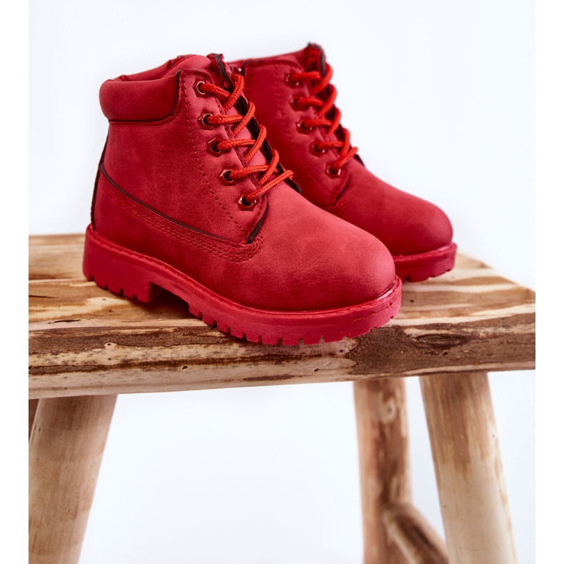 FR1 Botas Trappers infantis com zíperes Red Dexter vermelho 1