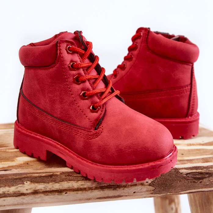 FR1 Botas Trappers infantis com zíperes Red Dexter vermelho 2