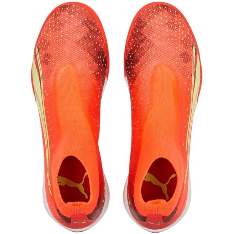 Chuteiras Puma Ultra Match+ Ll Tt 107034 03 laranja laranjas e vermelhos 2
