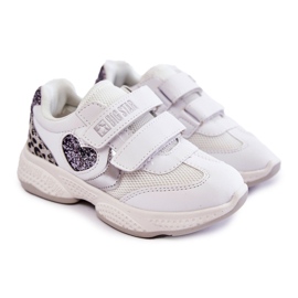 Calçado esportivo infantil com velcro Big Star KK374022 Branco 1