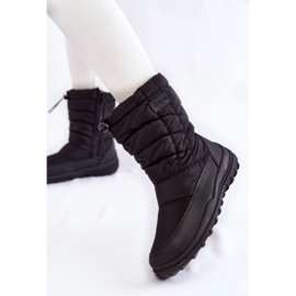 Botas femininas de neve de alta temperatura Big Star KK274599 preta preto 2