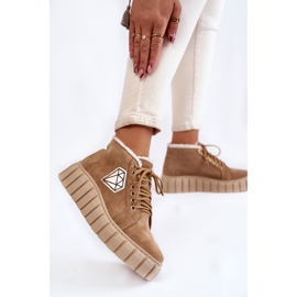 Lewski Shoes Tênis esportivos de camurça com amarração Lewski 3252 / N bege 2