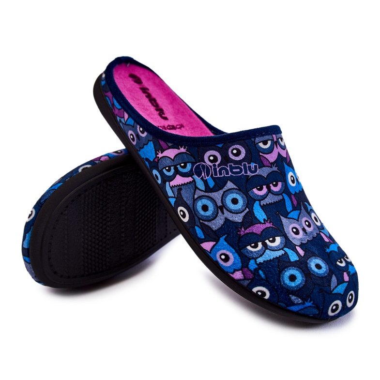 Chinelos caseiros para gatos Inblu GF-12-004 Azul Marinho azul-marinho 1