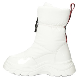 Botas de neve femininas brancas isoladas com pêlo no slider Filippo DBT4236 branco 2