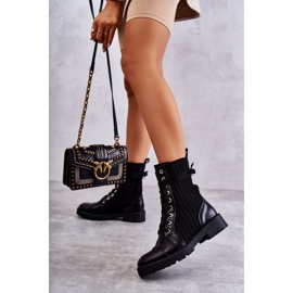 PG1 Botas femininas com meia amarrada Livaro preto 2 PG1 Botas femininas com meia amarrada Livaro preto 2