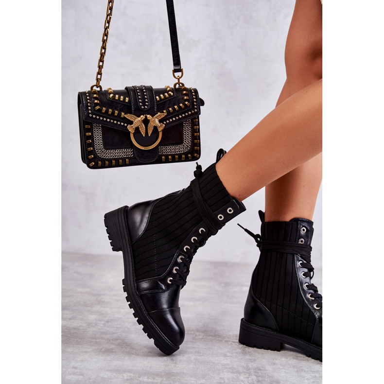 PG1 Botas femininas com meia amarrada Livaro preto 1 PG1 Botas femininas com meia amarrada Livaro preto 1