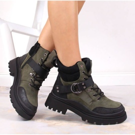 Botas de caminhada com isolamento NEWS W EVE376A verde 1