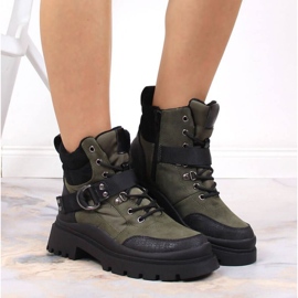Botas de caminhada com isolamento NEWS W EVE376A verde 2