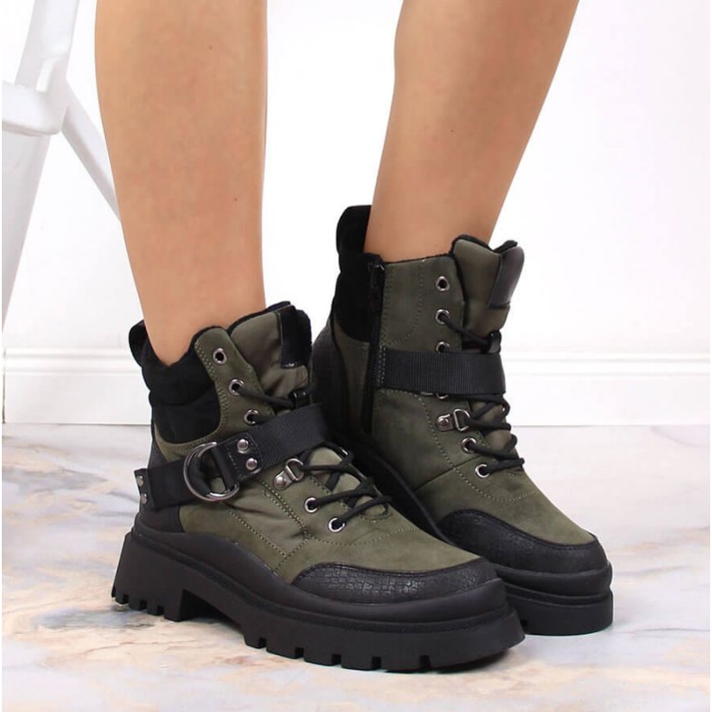Botas de caminhada com isolamento NEWS W EVE376A verde 2