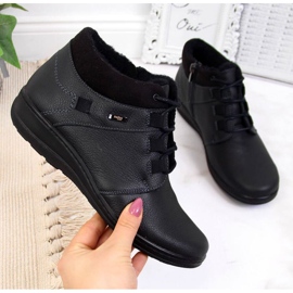 Botas de couro com isolamento Helios W H521A preto 1