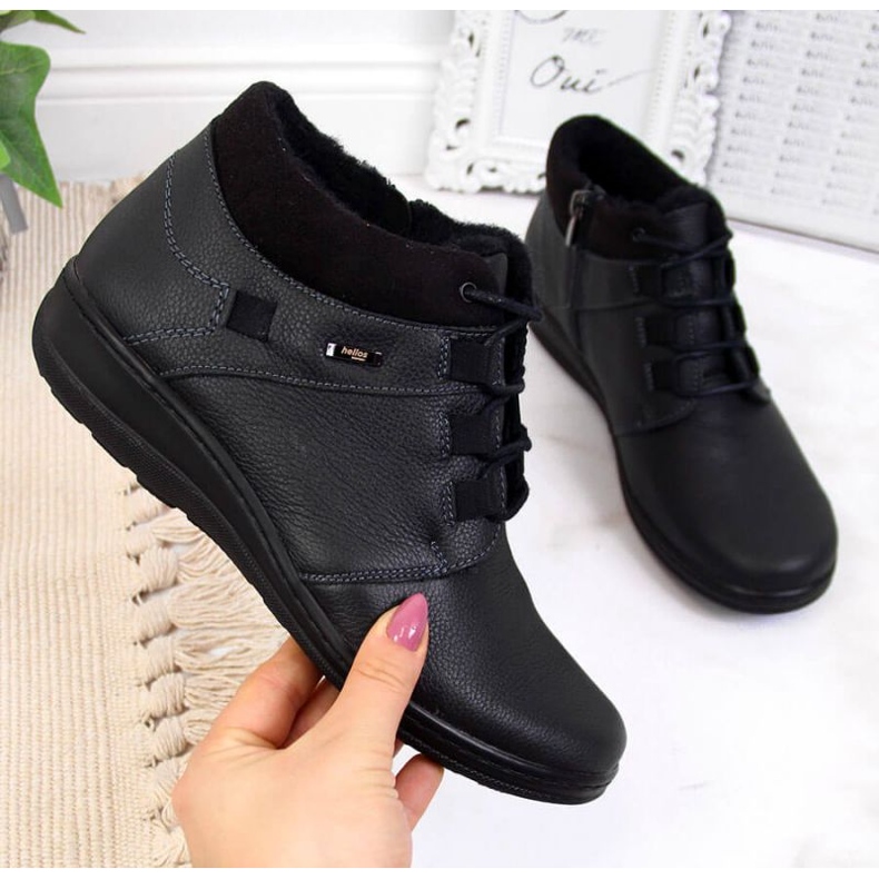 Botas de couro com isolamento Helios W H521A preto 1