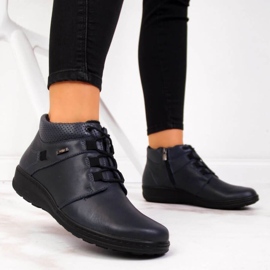 Botas de couro com isolamento Helios W H521B azul marinho 2 Botas de couro com isolamento Helios W H521B azul marinho 2