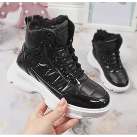 Calçado esportivo feminino, metalizado, isolante preto Vinceza 1