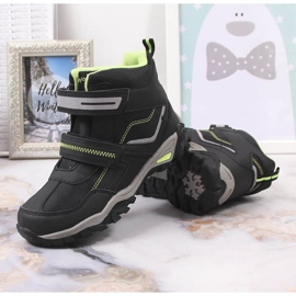 Sapatos de velcro pretos McKeylor para menino verde 3