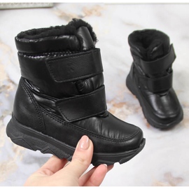 Botas de neve impermeáveis ​​com membrana Kornecki 6895 preta preto 2