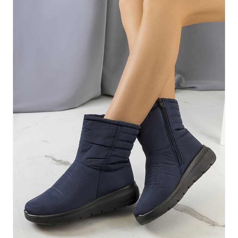 PA1 Alani bota de neve matelassê azul marinho azul-marinho 1