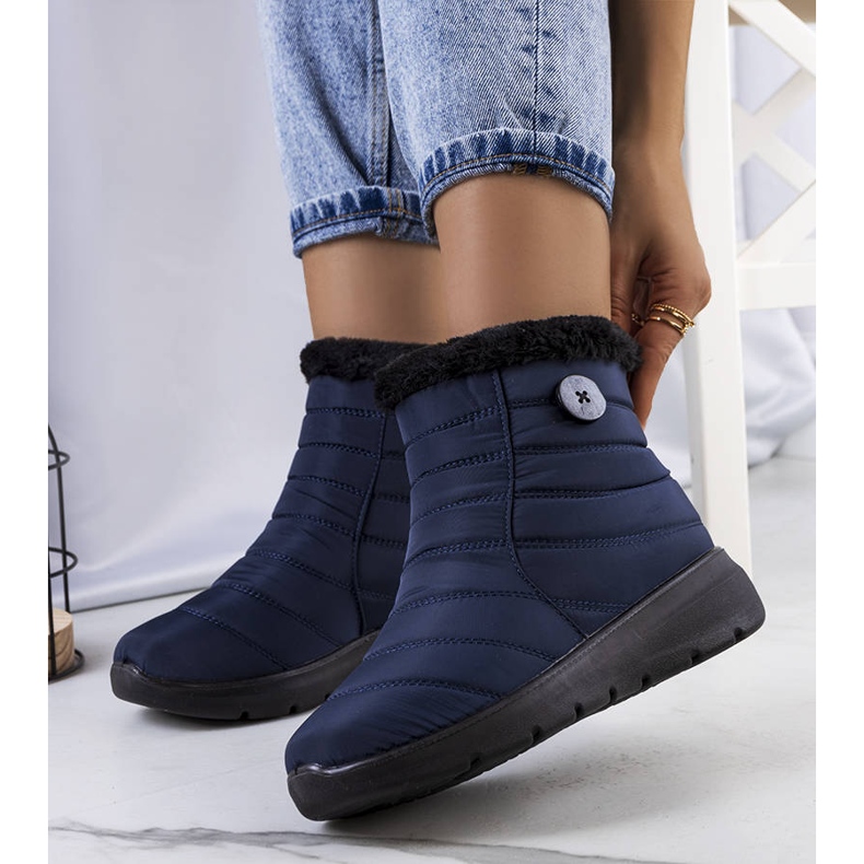 PA1 Botas de neve matelassê azul marinho Reign azul-marinho 1