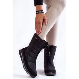 Botas de neve femininas leves e isolantes Progress PROGJ-22-129 Preto 1
