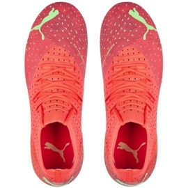 Chuteiras de futebol Puma Future 3.4 FG / AG Jr 107010 03 laranja laranjas e tintos 1