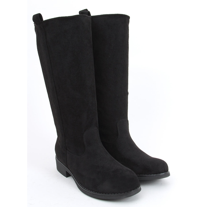 BM Botas com parte superior reta Unnu Black preto 1 BM Botas com parte superior reta Unnu Black preto 1
