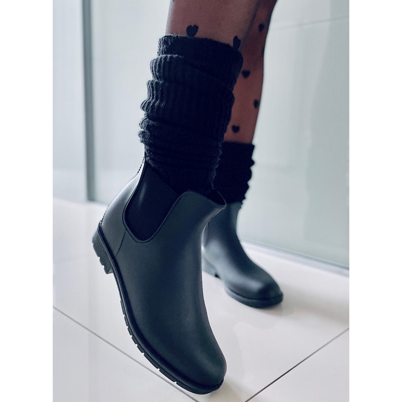 BM Galochas femininas Jodhpur Foxy Black preto 1