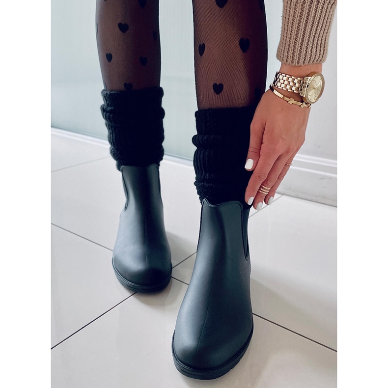 BM Galochas femininas Jodhpur Foxy Black preto 2