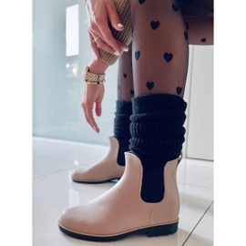 BM Galochas femininas Jodhpur Foxy Khaki bege cáqui 1