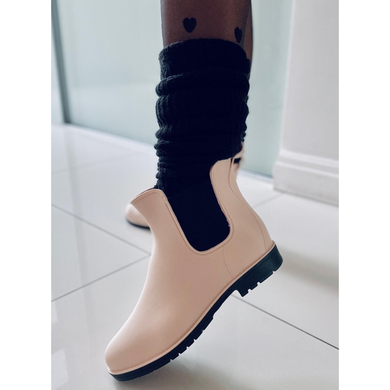 BM Galochas femininas Botas Jodhpur Foxy Beige bege 1