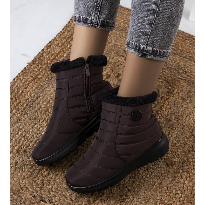 BM Botas acolchoadas castanhas Reign castanho 1