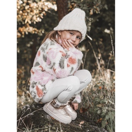 Botas de neve para crianças Big Star KK374221 Beżowo-Złote bege 1