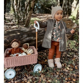 Botas de neve quentes Meriva femininas bege com laços 1