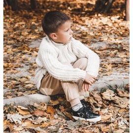 Tênis esportivo infantil com cadarço Big Star KK374223 preto 1