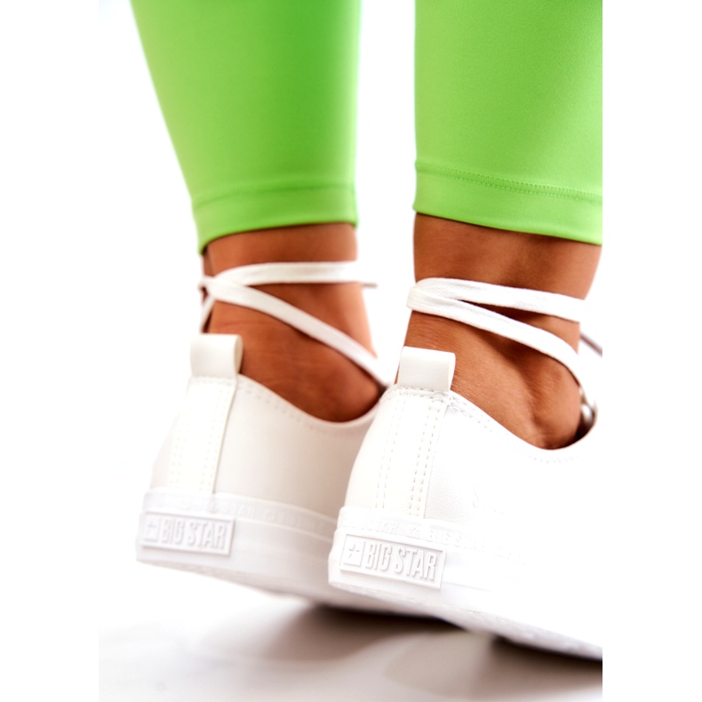 Tênis baixo de couro Big Star JJ274007 Branco 4