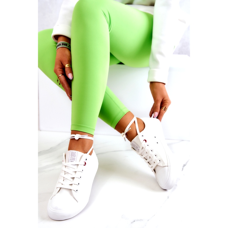 Tênis baixo de couro Big Star JJ274007 Branco 3